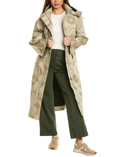 Marimekko Kerta Unikko Coat In Beige