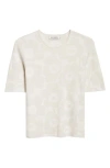 Marimekko Kertyä Unikko Jacquard Merino Wool Blend Knit Top In White