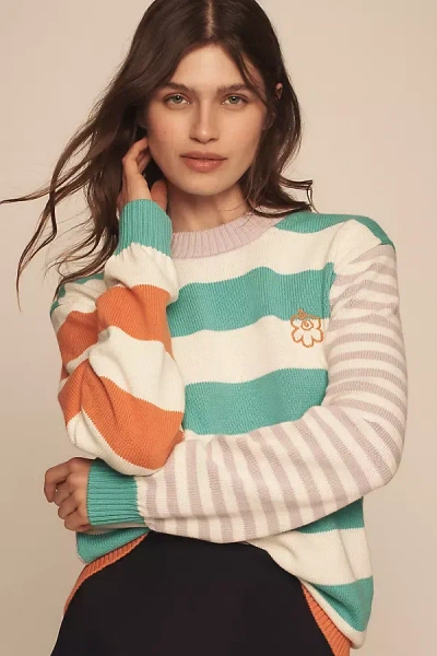 Marimekko Kesäkoju Maalis Long-sleeve Crew-neck Sweater In Multicolor