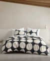 Marimekko Kivet Cotton Duvet Cover Sets In Charcoal Gray