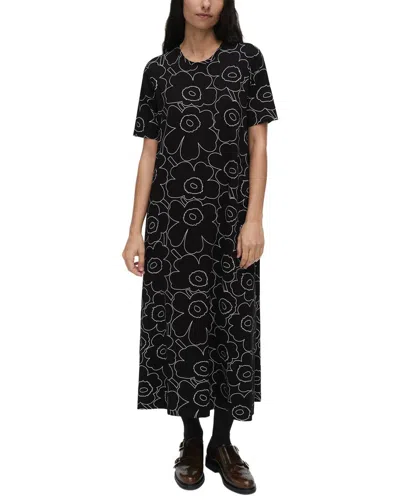 Marimekko Kokemus Piirto Unikko Dress In Black