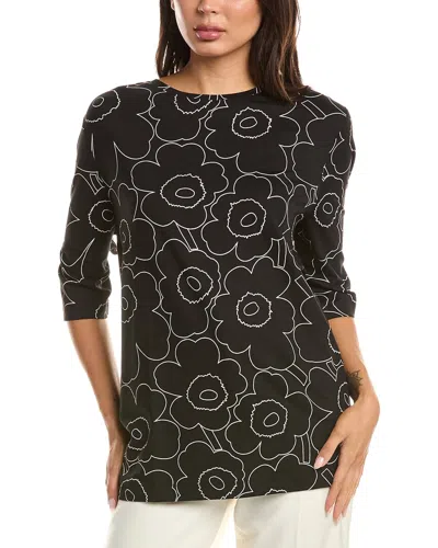 Marimekko Kollaasi Piirto Unikko Top In Black