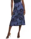 Marimekko Korkeat Akvarelli Unikko Midi Skirt In Blue