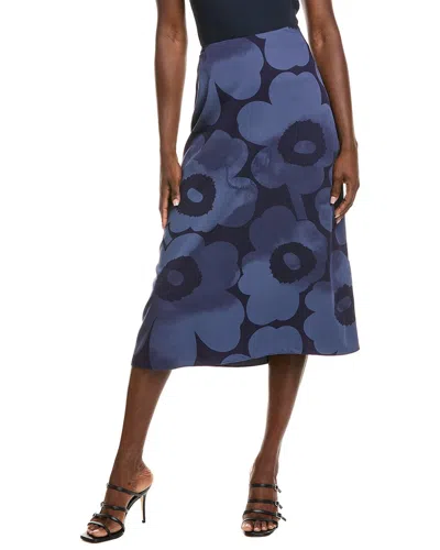 Marimekko Korkeat Unikko Skirt In Blue