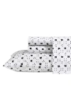 Marimekko Kukkaketo Cotton Percale Full Sheet Set In Black