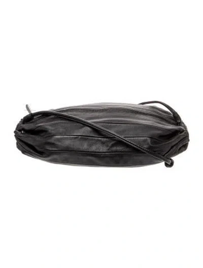 Pre-owned Marimekko Leather Belt Bag In Black