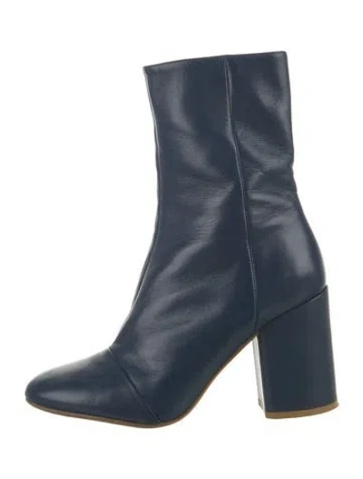Pre-owned Marimekko Leather Boots In Blue
