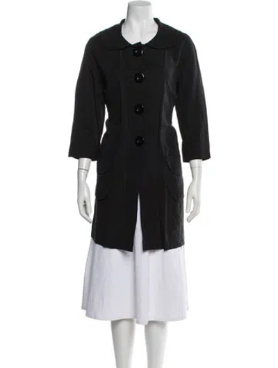 Pre-owned Marimekko Linen Jacket In Black