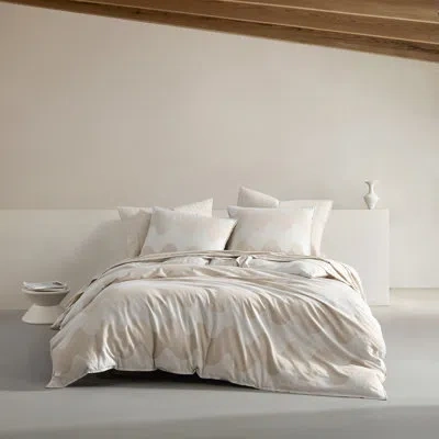 Marimekko Lokki Beige Organic Cotton Duvet Cover Set In Neutral