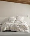 Marimekko Closeout!  Lokki Cotton 3 Piece Duvet Cover Set, Full/queen In Beige
