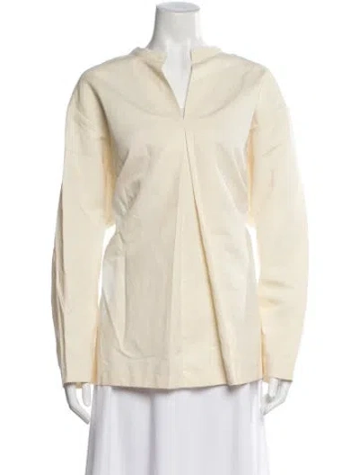 Pre-owned Marimekko Long Sleeve Blouse In Neutral