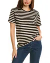 Marimekko Lyhythiha Tasaraita Set T-shirt In Black
