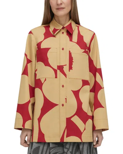 Marimekko Maaria Unikko Shirt In Brown