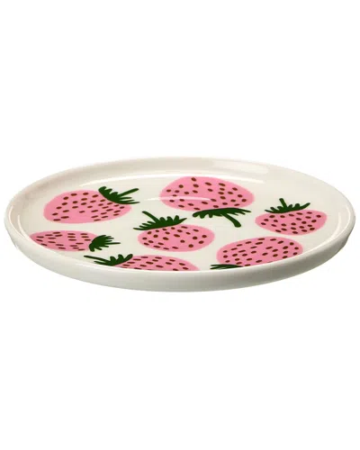 Marimekko Mansikka Lautanen Plate In Red