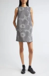 Marimekko Maridenim Somasti Unikko Denim Minidress In Gray