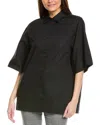 Marimekko Meara Mini Unikko Shirt In Black