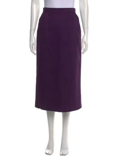 Pre-owned Marimekko Midi Length Skirt In Purple