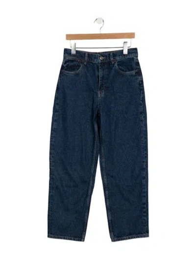 Pre-owned Marimekko Mid-rise Straight Leg Jeans In Blue