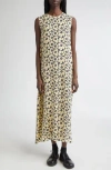 Marimekko Migot Unikko Floral A-line Dress In White