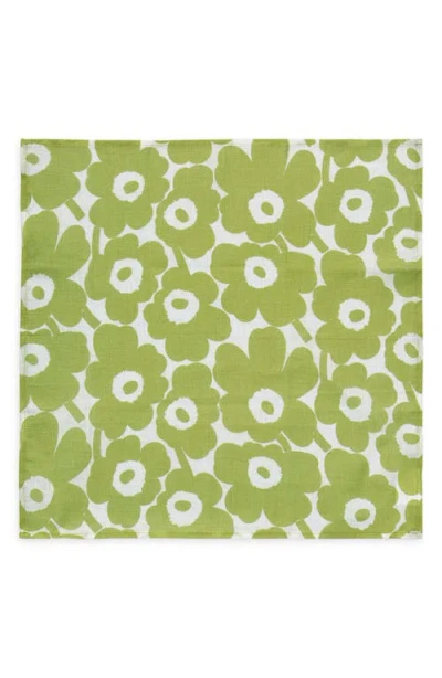 Marimekko Mini Unikko Napkin In Green