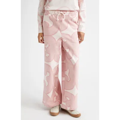 Marimekko Naturaali Keidas Kioski French Terry Sweatpants In Pink