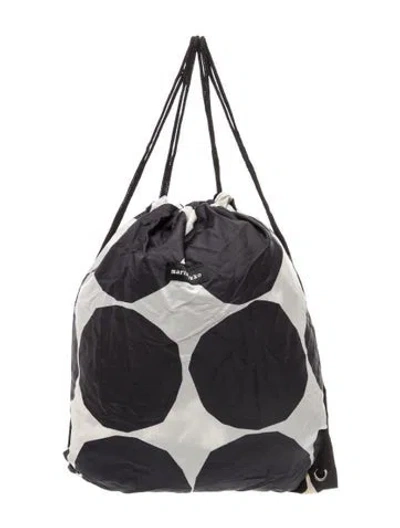Pre-owned Marimekko Nylon Backpack In Black