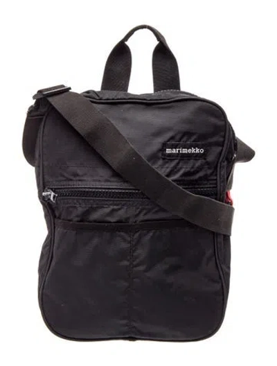 Pre-owned Marimekko Nylon Backpack In Black