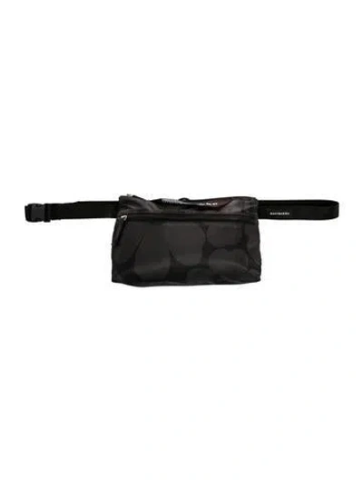Pre-owned Marimekko Nylon Belt Bag In Black