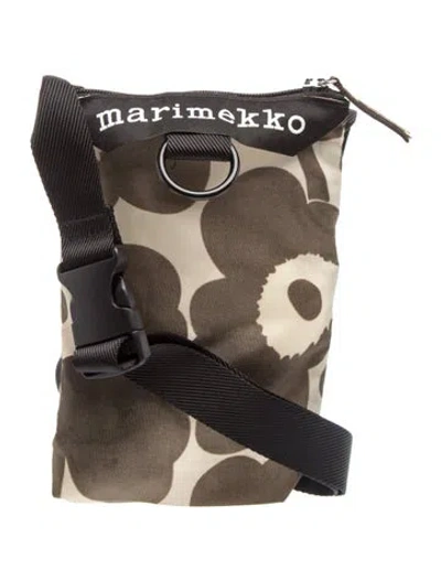 Pre-owned Marimekko Nylon Crossbody Bag In Green