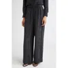 Marimekko Oanet Piirto Unikko Wide Leg Pants In Black
