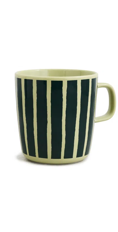 Marimekko Oiva Piccolo Mug Pear/dark Green