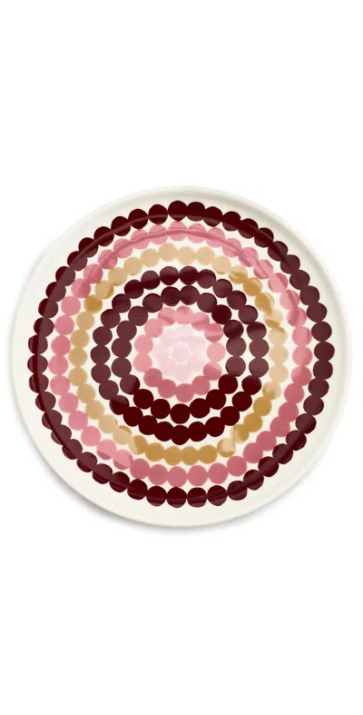 Marimekko Oiva / Siirtolapuutarha Plate 20 Cm Oiva/siirtolapuutarha In Multi
