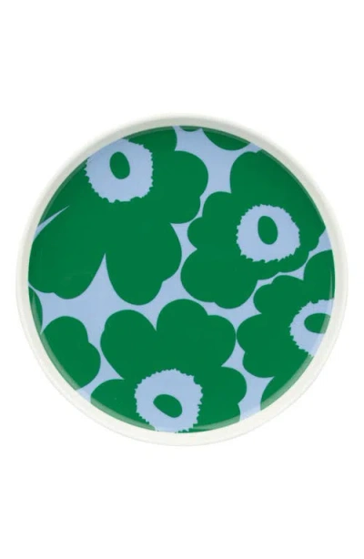 Marimekko Oiva Unikko Plate In Green