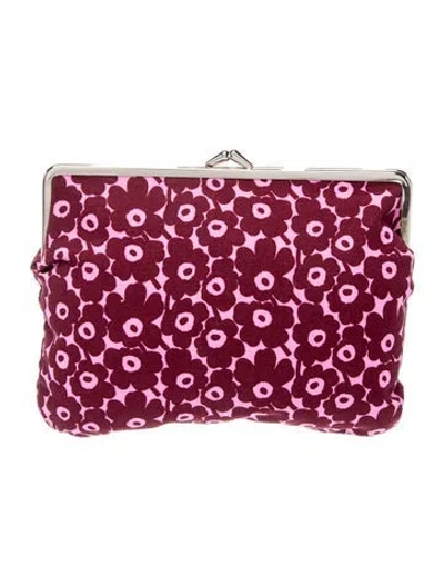 Pre-owned Marimekko Patterned Cosmetic Bag In Multicolor