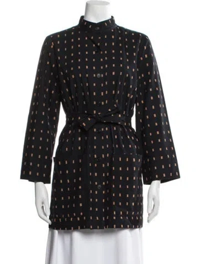 Pre-owned Marimekko Patterned Jacket In Blue