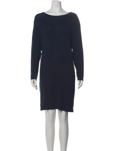 Pre-owned Marimekko Patterned Knee-length Dress In Blue