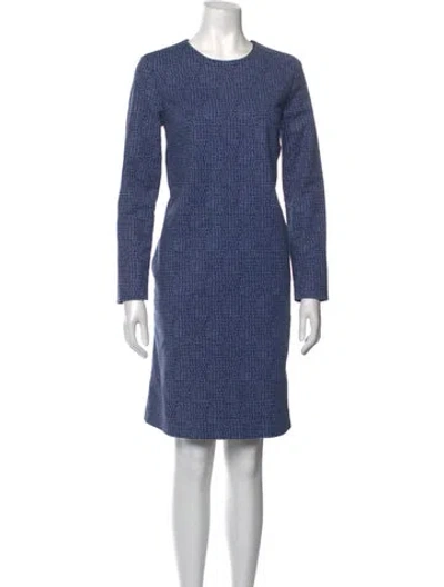 Pre-owned Marimekko Patterned Knee-length Dress In Blue