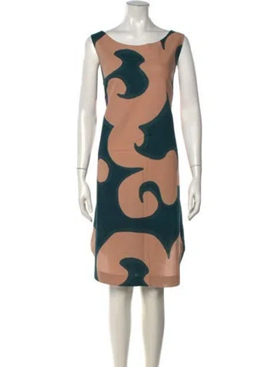 Pre-owned Marimekko Patterned Knee-length Dress In Multicolor