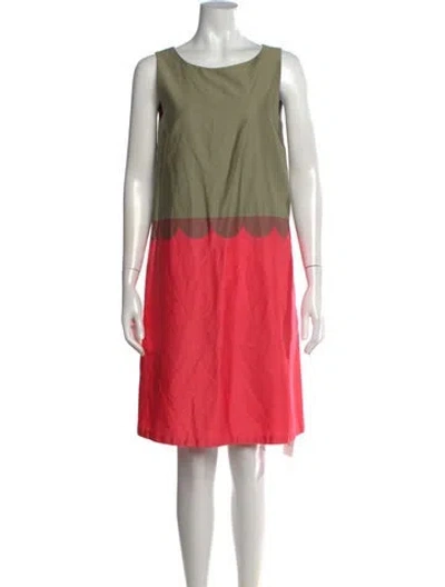 Pre-owned Marimekko Patterned Knee-length Dress In Pink