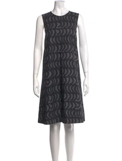 Pre-owned Marimekko Patterned Midi Length Dress In Multicolor