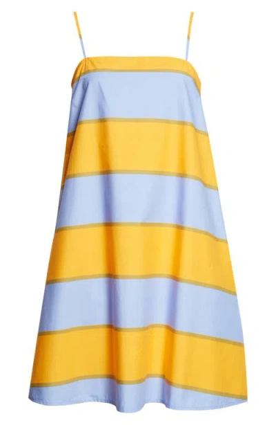 Marimekko Pelit Galleria Colorblock Stripe Cotton Dress In Multi