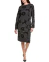 Marimekko Piata Unikko Shirtdress In Black