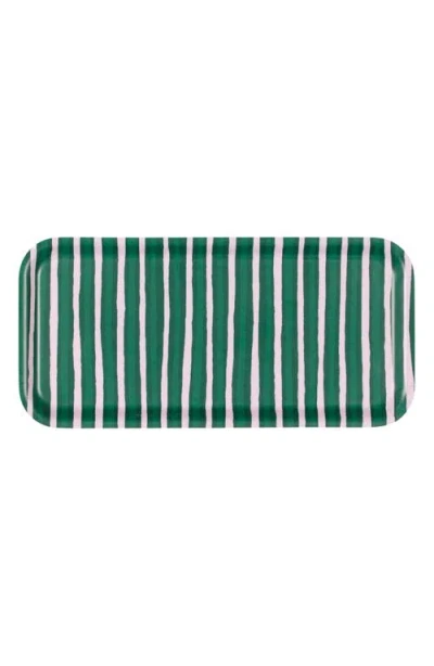 Marimekko Piccolo Small Tray In Green Multi
