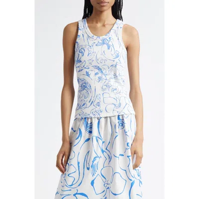 Marimekko Piiros Cactis Cotton Rib Tank