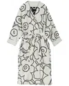 Marimekko Piirto Unikko Bath Robe In White