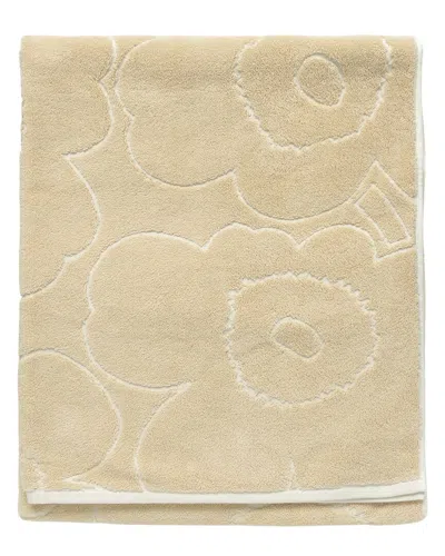 Marimekko Piirto Unikko Bath Towel In Neutral