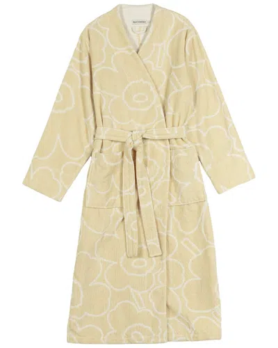 Marimekko Piirto Unikko Bathrobe In Nude