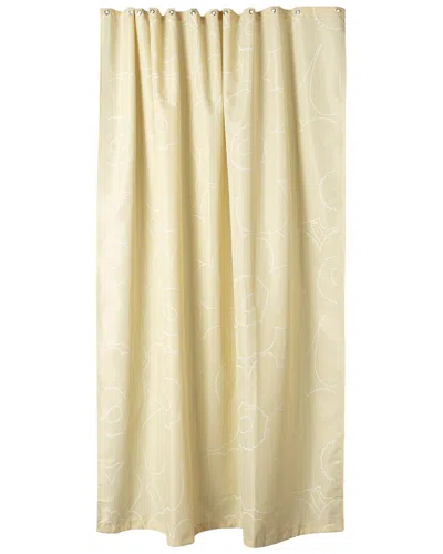 Marimekko Piirto Unikko Shower Curtain In Yellow