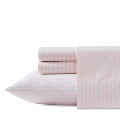 Marimekko Pikku Rasymatto Pastel Blue Cotton Percale Sheet Set, King In Pink