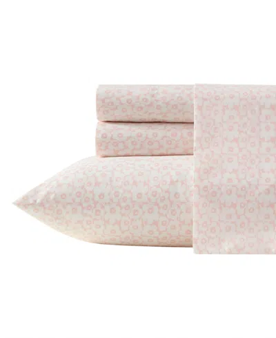 Marimekko Pikkuinen Unikko 200-thread Count Cotton Percale 4-pc. Sheet Set, Queen In Orange